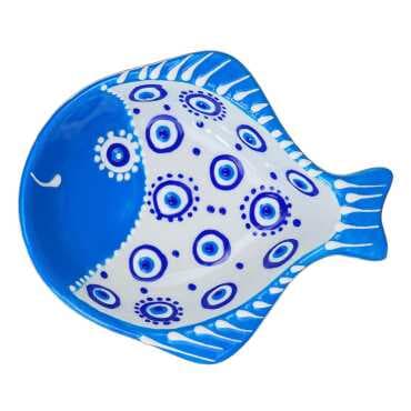 Embossed Evil Eye Fish Snack Bowl - 2