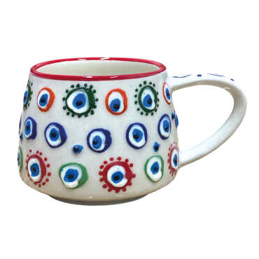 Embossed Nazar Modern Mug 85X120X70 mm - Standart - 2