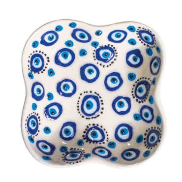 Embossed Evil Eye Clover Snack Bowl - Standart - 2
