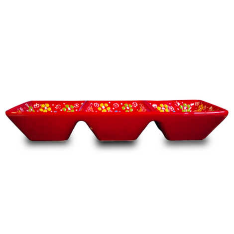 Kabartma Üçlü Kare Çerezlik 85 X 255 X 40 Mm - 1