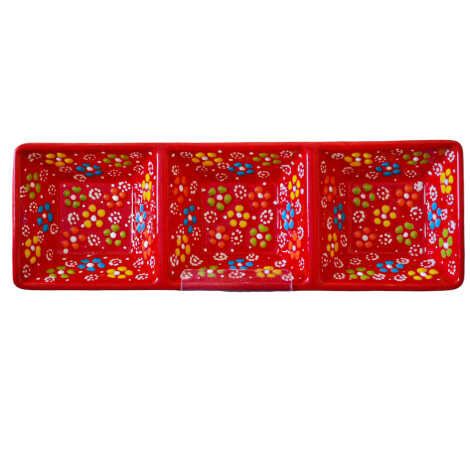 Kabartma Üçlü Kare Çerezlik 85 X 255 X 40 Mm - 2