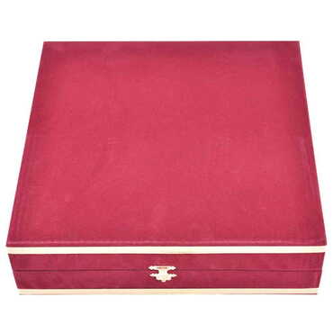 Metal Turkish Swaroski Gold Coffee Cup Set Of 6 With Velvet Gift Box - Standart - 3