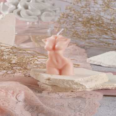 Female Torso Candle