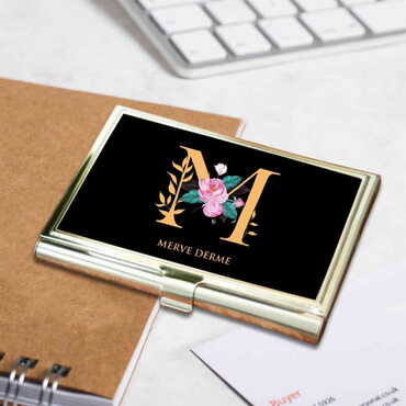 Woman Themed Customised Metal Card Holder 94x60x8 mm