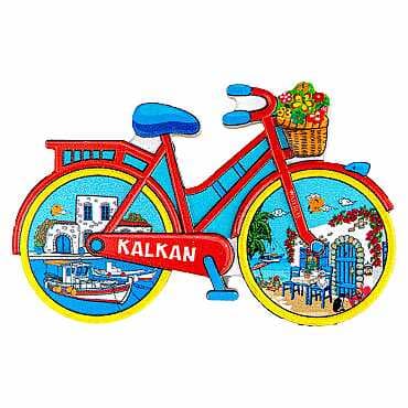 Kalkan Themed Wooden Customised 2D Souvenir Fridge Magnet - 9