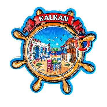 Kalkan Themed Wooden Customised 2D Souvenir Fridge Magnet - 6