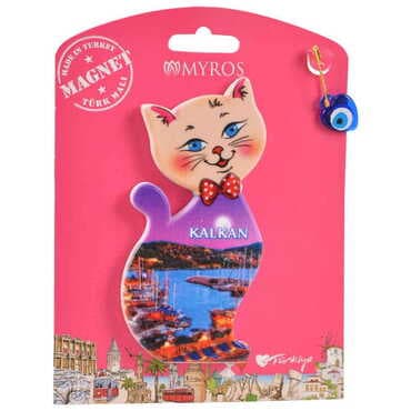 Kalkan Themed Plastic Base UV Printed Custom Backing Carded Fridge Magnet - 8