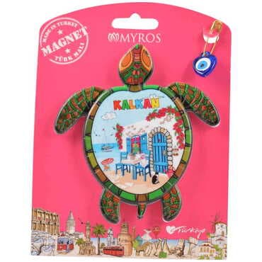 Kalkan Themed Plastic Base UV Printed Custom Backing Carded Fridge Magnet - 12
