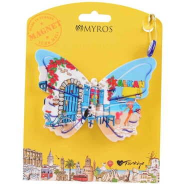 Kalkan Themed Plastic Base UV Printed Custom Backing Carded Fridge Magnet - 13
