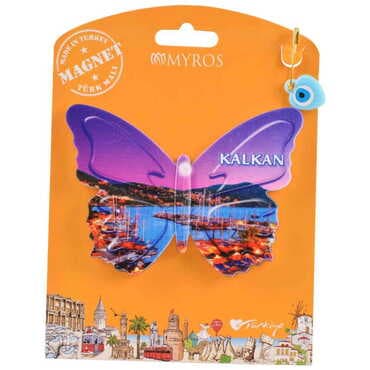 Kalkan Themed Plastic Base UV Printed Custom Backing Carded Fridge Magnet - 14