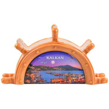 Myros - Kalkan Themed Anchor Shaped Ceramic Napkin Holder