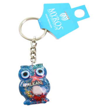 Kalkan Themed Customised Transparent Polyester Keyring - Thumbnail