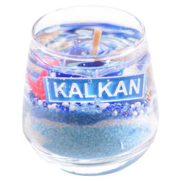 Myros - Kalkan Themed Glass Transparent Gel Candle