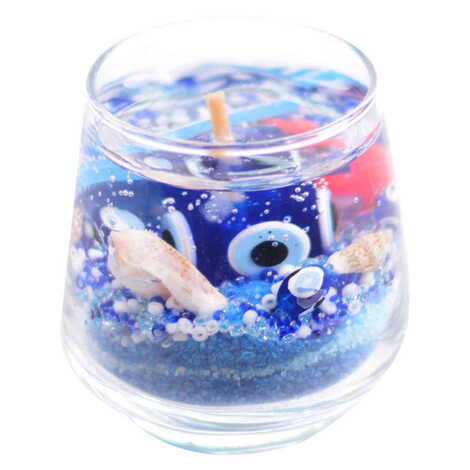 Kalkan Themed Glass Transparent Gel Candle