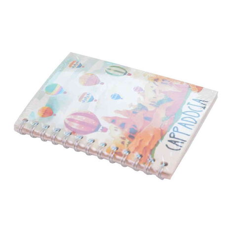Toptan Kapadokya Temalı Ahşap Kapaklı Defter 90x140 mm - 3