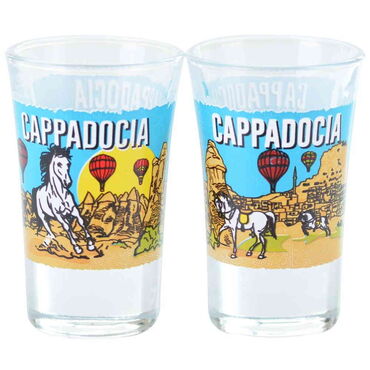 Myros - Kapadokya Temalı Baskılı Shot Bardak 45x70 mm