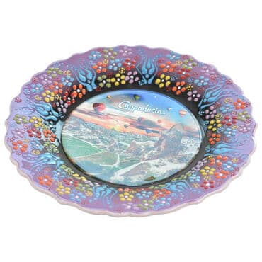 Wholesale Cappadocia Themed Myros 25 cm Decorative Plate - 3