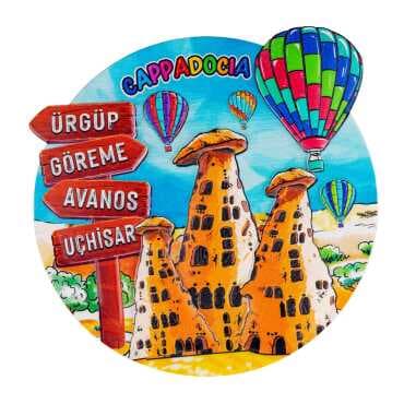 Kapadokya Temalı MYROS 20 CM UV POLYESTER TABAK
