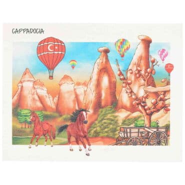 Wholesale Cappadocia Themed Myros Wooden Postcard 116x150 mm
