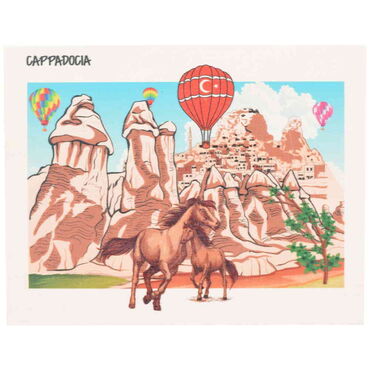 Wholesale Cappadocia Themed Myros Wooden Postcard 116x150 mm - 4