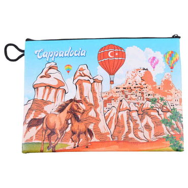 Wholesale Cappadocia Themed Myros Wallet 215x155x8 mm