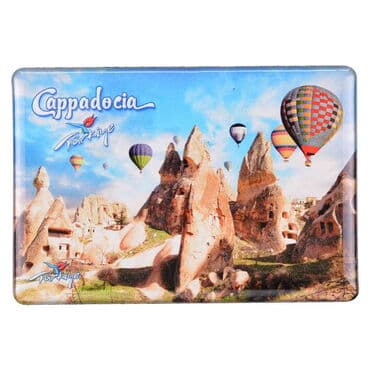 Wholesale Cappadocia Themed Myros Rectangle Refrigerator Magnet 95x65 mm - 4