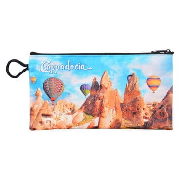 Wholesale Cappadocia Themed Myros Small Accordion Makeup Bag 145x220x70 mm - 6