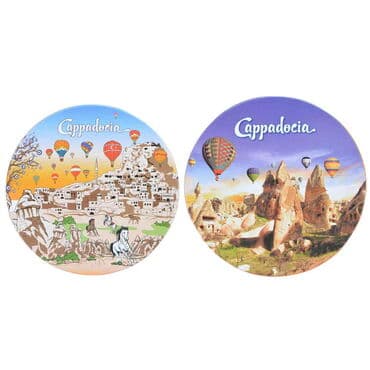 Wholesale Cappadocia Themed Myros Metal Coaster 90 mm - 3