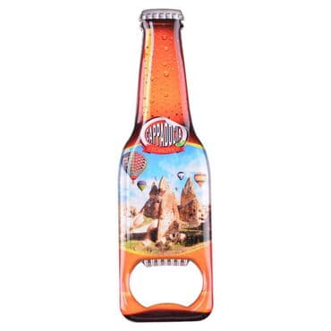 Wholesale Cappadocia Themed Myros Metal Beer Bottle Opener Refrigerator Magnet 130x39 mm - 4