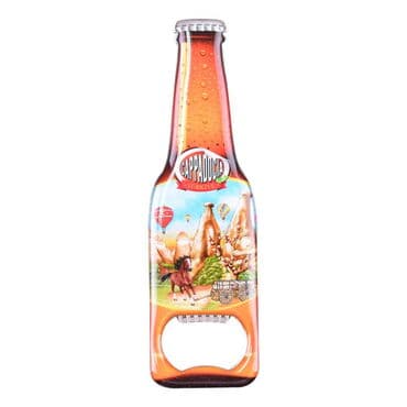 Wholesale Cappadocia Themed Myros Metal Beer Bottle Opener Refrigerator Magnet 130x39 mm - 6