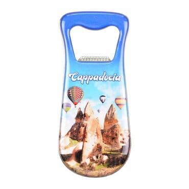 Wholesale Cappadocia Themed Myros Metal Drop Shaped Bottle Opener Refrigerator Magnet 95x42 mm - 6