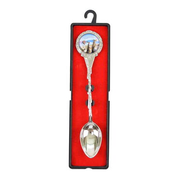 Wholesale Cappadocia Themed Myros Metal Souvenir Spoon 25x130 mm - 7