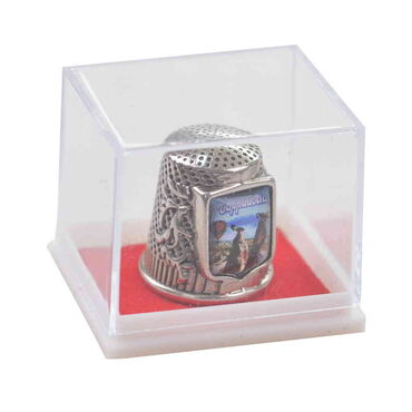 Wholesale Cappadocia Themed Myros Metal Square Thimble 20x25 mm - 3