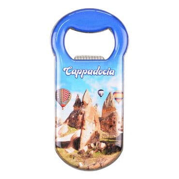 Toptan Kapadokya Temalı Myros Metal Klasik Açacak Magnet 90x45 mm - 4