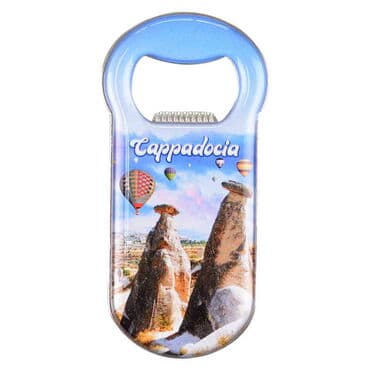 Toptan Kapadokya Temalı Myros Metal Klasik Açacak Magnet 90x45 mm - 6