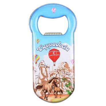 Toptan Kapadokya Temalı Myros Metal Klasik Açacak Magnet 90x45 mm - 8