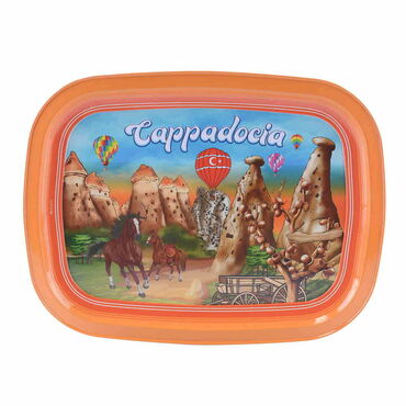 Cappodocia Themed Customised Printed Tin Serving Tray 305x235 mm