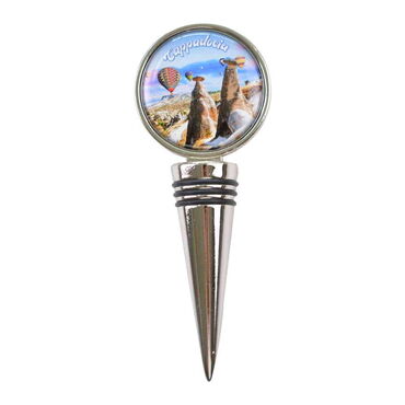 Myros - Kapadokya Temalı Myros Metal Şişe Tıpası 45x115x20 mm
