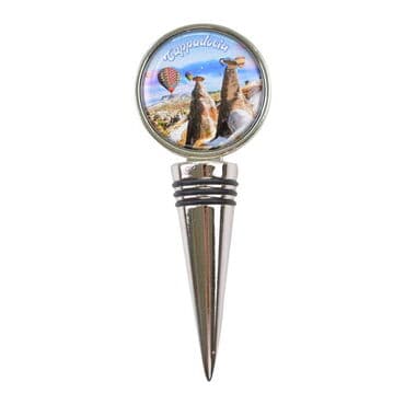 Wholesale Cappadocia Themed Myros Metal Bottle Stopper 45x115x20 mm - 6