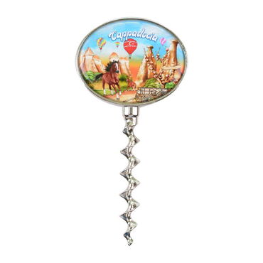 Wholesale Cappadocia Themed Myros Metal Corkscrew