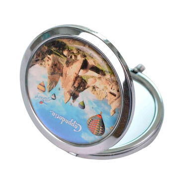 Toptan Kapadokya Temalı Myros Metal Yuvarlak Ayna 70x11 mm - 2