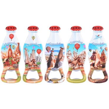 Wholesale Cappadocia Themed Myros Bottle Opener Refrigerator Magnet 42x120 mm - 2