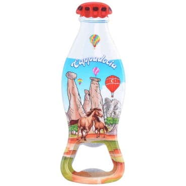 Wholesale Cappadocia Themed Myros Bottle Opener Refrigerator Magnet 42x120 mm - 4