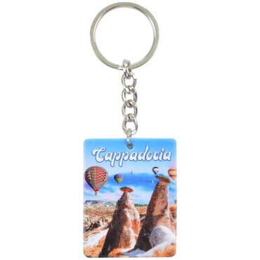 Wholesale Cappadocia Themed Myros UV Rectangle Keychain 40x52 mm - 6