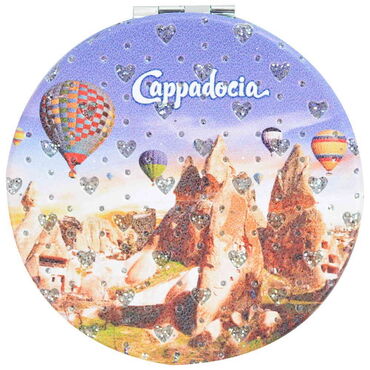 Wholesale Cappadocia Themed Myros Round Pocket Mirror - 5
