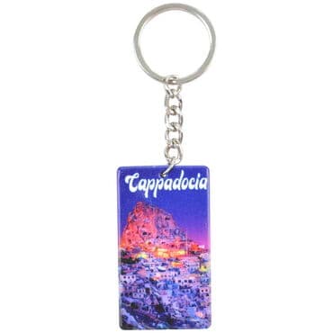 Wholesale Cappadocia Themed UV Printed Rectangular Keychain 31x106 mm - 3