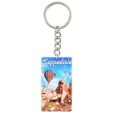 Wholesale Cappadocia Themed UV Printed Rectangular Keychain 31x106 mm - 4