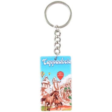 Wholesale Cappadocia Themed UV Printed Rectangular Keychain 31x106 mm - 5