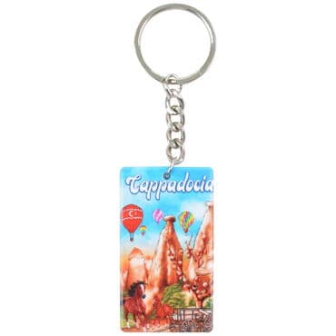 Wholesale Cappadocia Themed UV Printed Rectangular Keychain 31x106 mm - 7