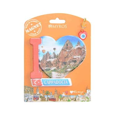 Cappodocia Themed Plastic Base UV Printed Custom Backing Carded Fridge Magnet - 6